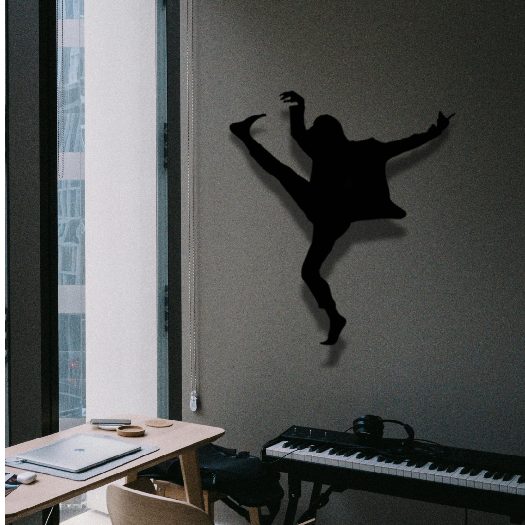 Man Dancing Metal Wall Art