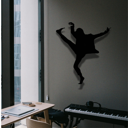 Man Dancing Metal Wall Art