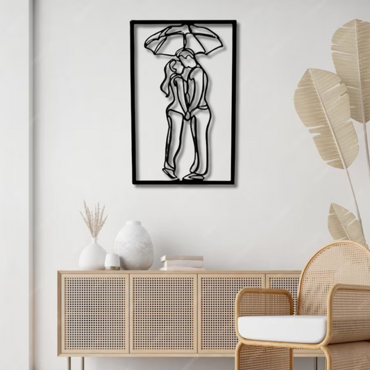 Lover Holding Umbrella