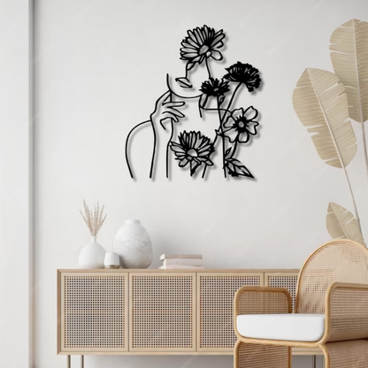 وجه المرأة والزهرة