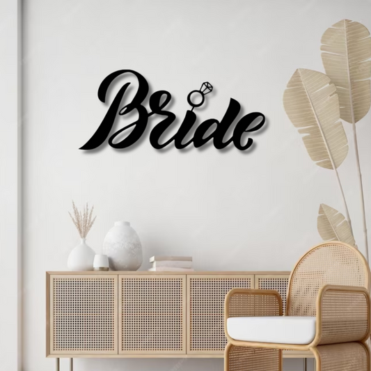 Bride Metal Wall Art