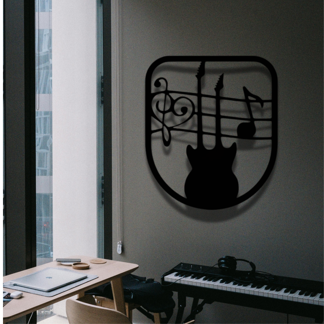 Modern Guitar Wall Art,