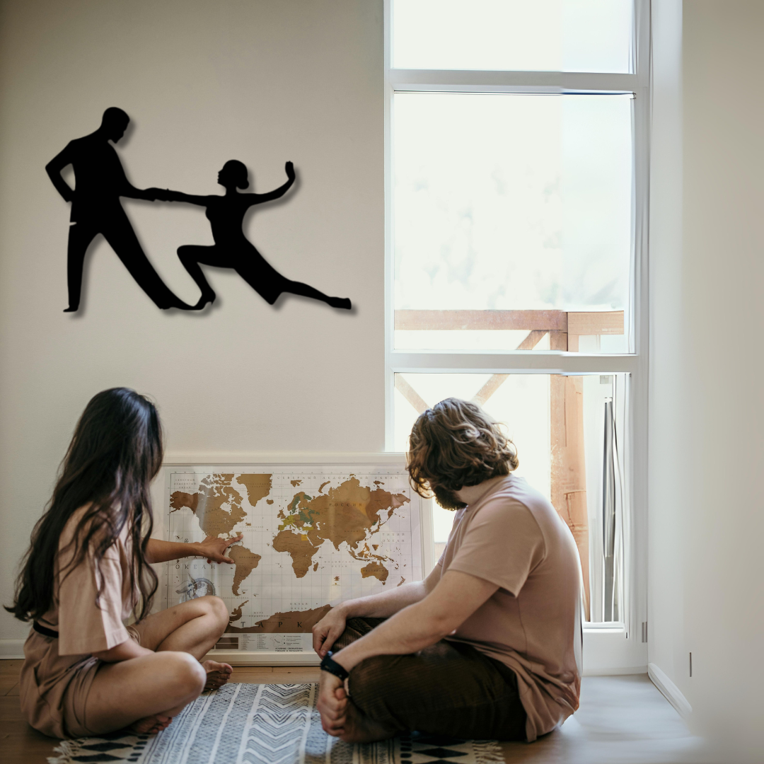 لوحة فنية جدارية معدنية من التانجو