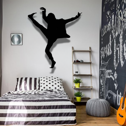 Man Dancing Metal Wall Art