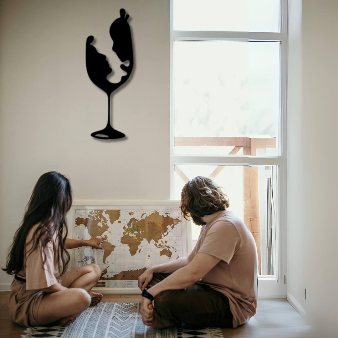 الحب والزجاج