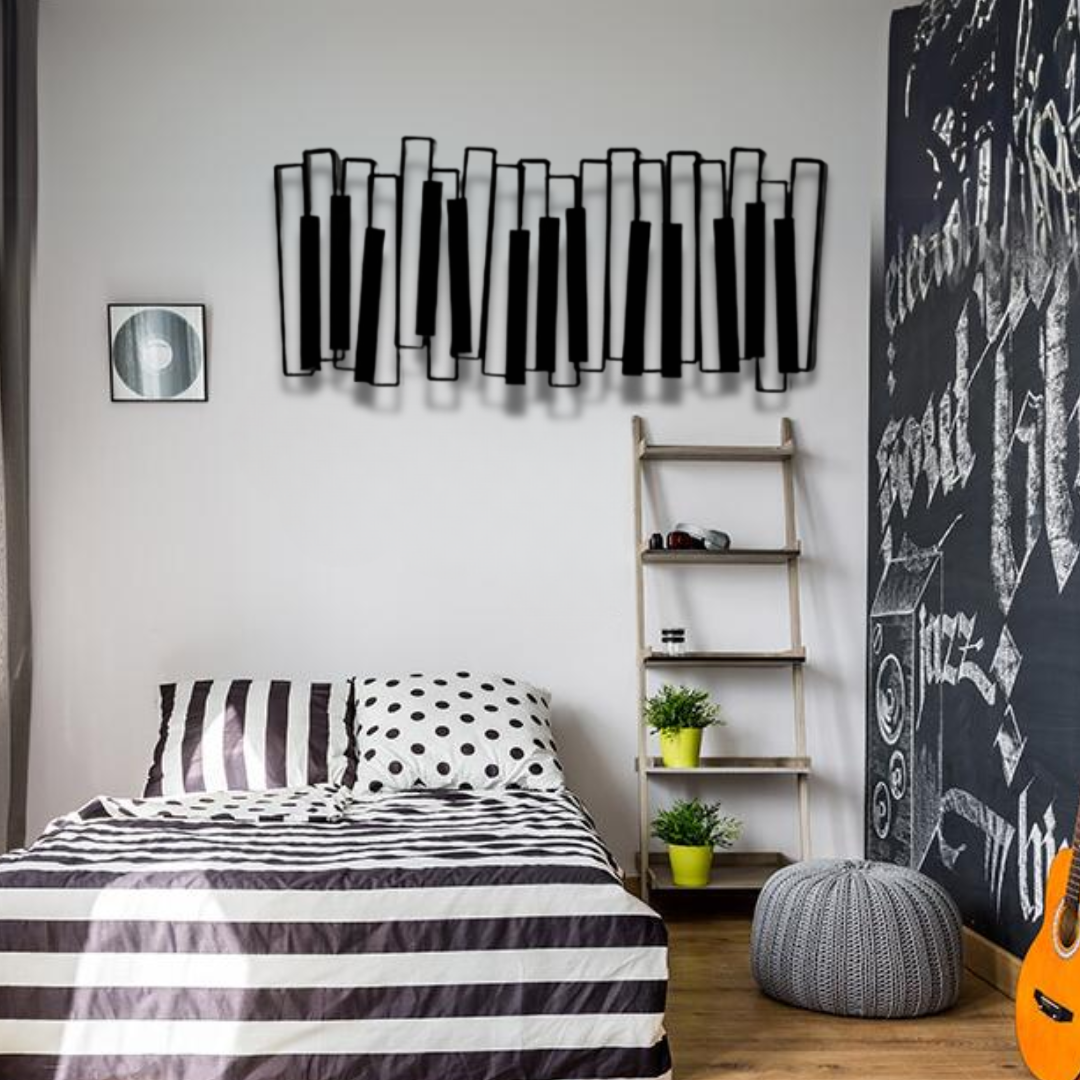 Keyboard Metal Wall Art