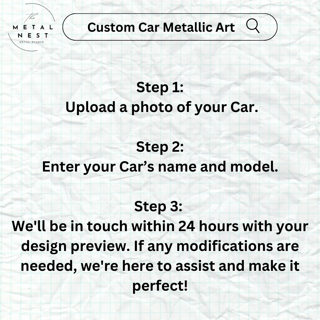 Custom Car Metal Wall Art