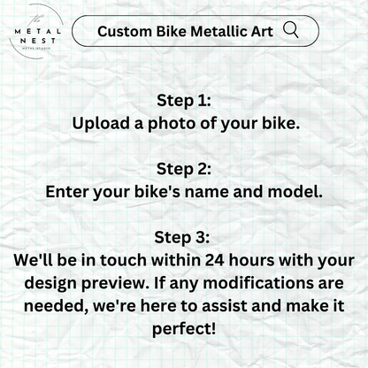 Custom Bike Metal Wall Art