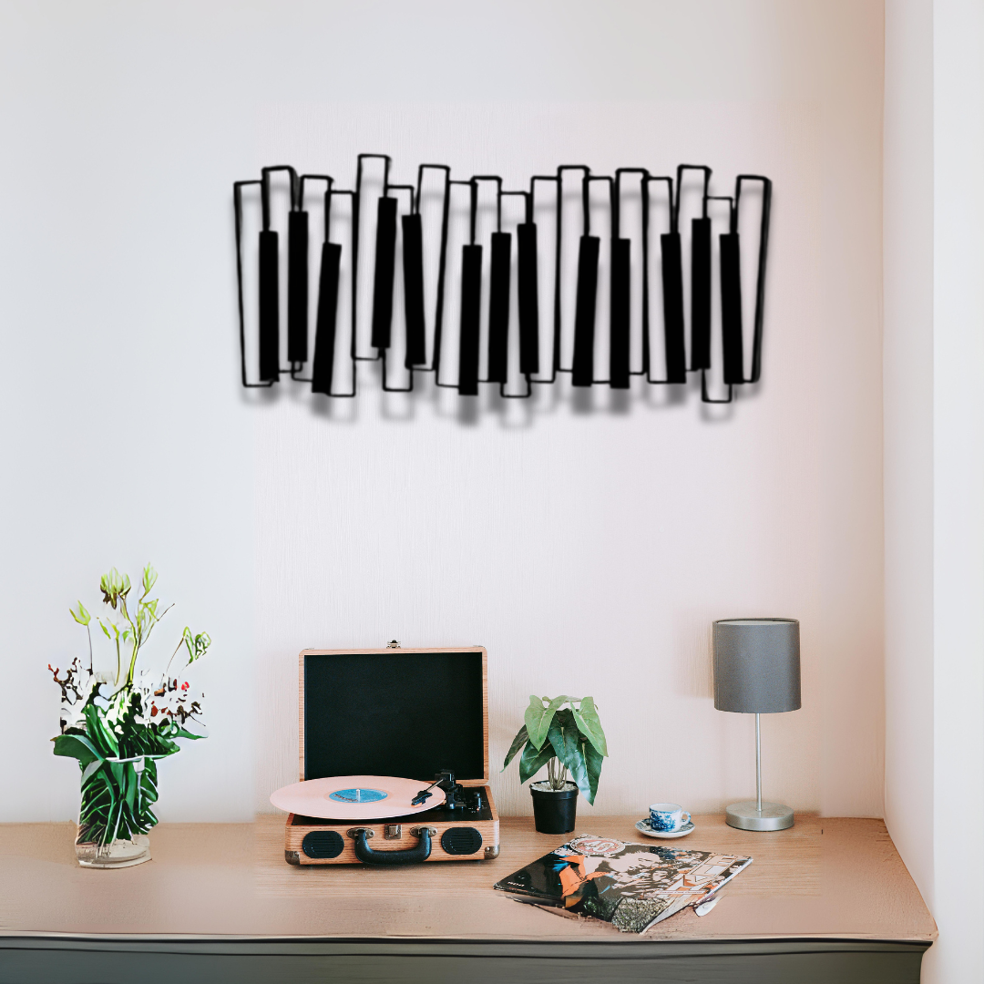 Keyboard Metal Wall Art