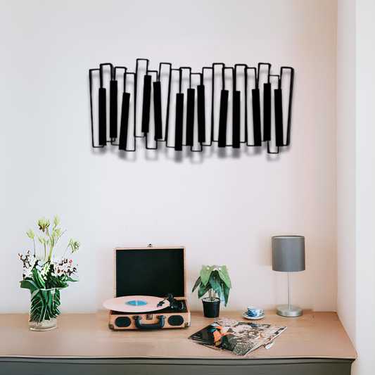 Keyboard Metal Wall Art