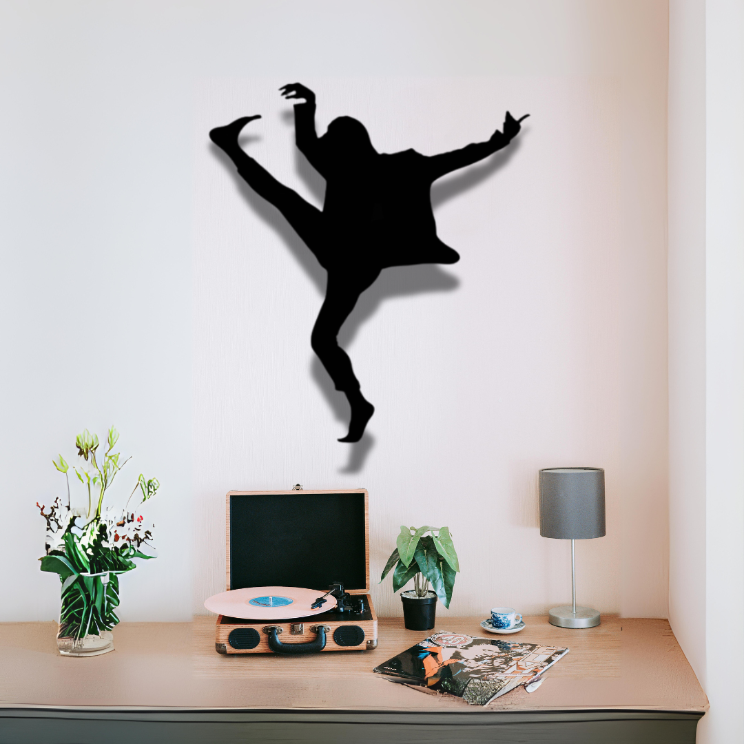 Man Dancing Metal Wall Art