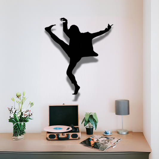 Man Dancing Metal Wall Art