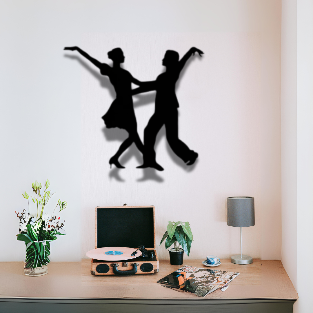 Dance Couple Metal Wall Art