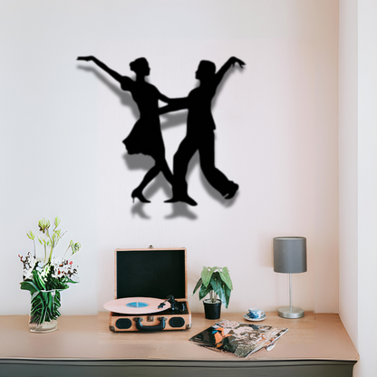 Dance Couple Metal Wall Art