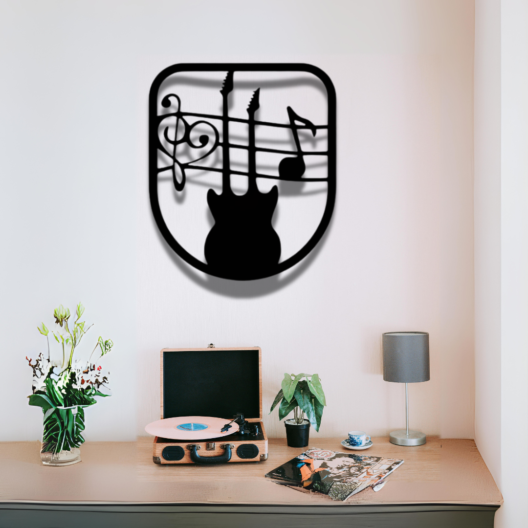 Modern Guitar Wall Art,