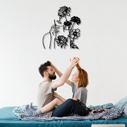 وجه المرأة والزهرة