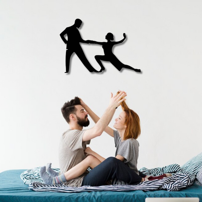 لوحة فنية جدارية معدنية من التانجو